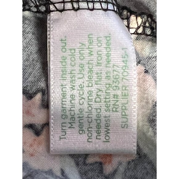 Decree XL Floral Cutout Back Dress Midi Length Stretch Summer Casual - Picture 10 of 11